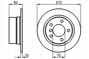 0 986 478 439 BOSCH Tarcza hamulcowa