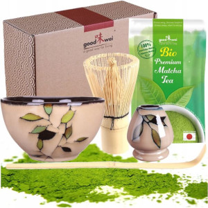 Zestaw Matcha Herbata Premium Bamboo Goodwei