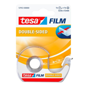 Biurowa taśma dwustronna tesa® z dyspenserem, 7,5mx12mm przezroczysta