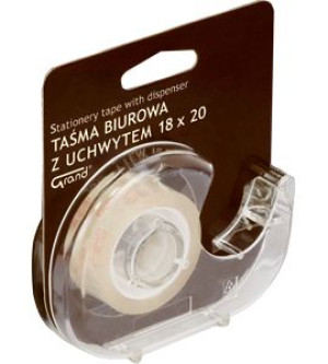 Taśma klejąca z odrywaczem 18mmx20m KW Trade