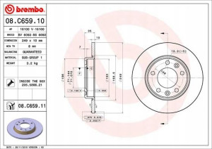08.C659.11 BREMBO Tarcza hamulcowa