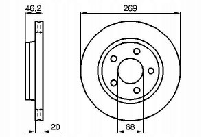 0 986 478 316 BOSCH Tarcza hamulcowa