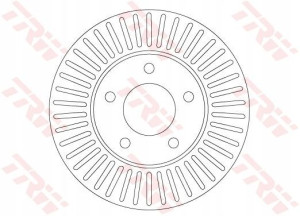 DF6922 TRW Tarcza hamulcowa