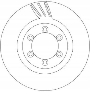 DF6881 TRW Tarcza hamulcowa