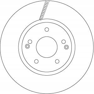 DF6804 TRW Tarcza hamulcowa