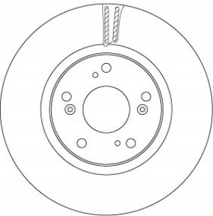 DF6689 TRW Tarcza hamulcowa