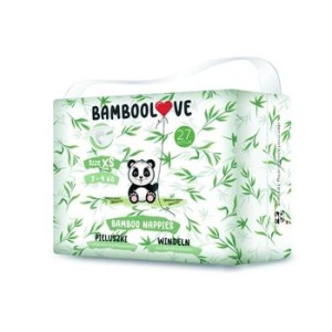 Bamboolove Pieluszki  bambusowe jednorazowe rozmiar XS (2-4kg)