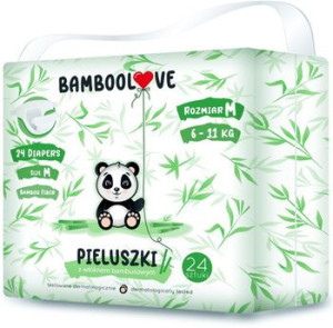 Bamboolove Pieluszki bambusowe jednorazowe  rozmiar M (6-11 kg)
