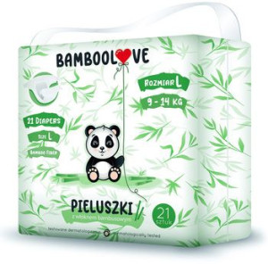Bamboolove Pieluszki bambusowe jednorazowe rozmiar L (9-14 kg)