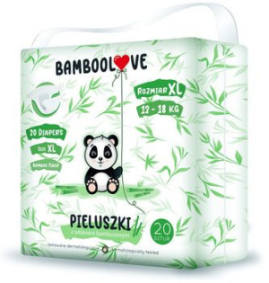 Bamboolove Pieluszki bambusowe jednorazowe rozmiar XL (12-18 kg)