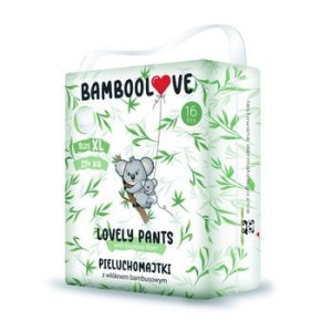 Bamboolove Lovely Pants Pieluchomajtki jednorazowe XL (13-18 kg) 16 sztuk