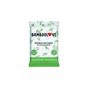Bamboolove Bambusowe chusteczki nawilżane 10 szt.