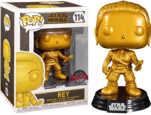Funko POP! Figurka Star Wars Rey chrome mat gold 114 Special Edition