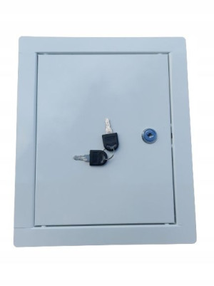 Drzwiczki Rewizyjne Klucz Białe 20x30 Metalowe