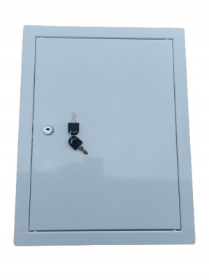 Drzwiczki Rewizyjne Klucz Białe 50x60 Metalowe
