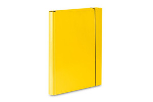 Teczka skrzydłowa z gumką A4 4cm VauPe żółta