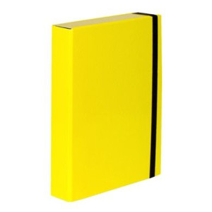Teczka skrzydłowa z gumką Caribic Box A4 5cm VauPe żółta