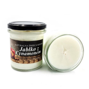 Świeca sojowa zapach JABŁKO Z CYNAMONEM 350ml GIFT SHOP GS00354