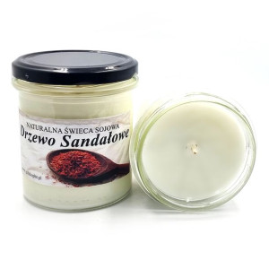 Świeca sojowa naturalna Drzewo sandałowe 350ml GIFT SHOP GS00369