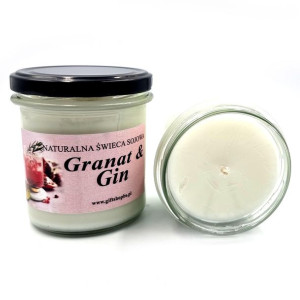 Świeca sojowa naturalna zapach Granat & Gin 350ml GIFT SHOP GS00372