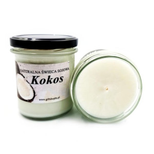 Świeca sojowa KOKOS 350ml GIFT SHOP GS00401