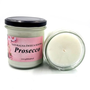 Świeca sojowa naturalna zapach PROSECCO 350ml GIFT SHOP GS00410