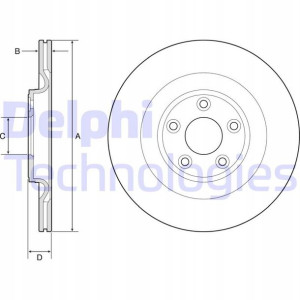 DELPHI BG4833C Tarcza hamulcowa