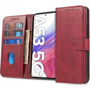 Etui Portfel Skóra do SAMSUNG GALAXY A53 5G +SZKŁO