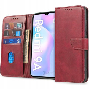 Etui Portfel Skóra do XIAOMI REDMI 9A +SZKŁO