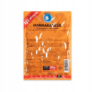 Oliwki Czarne Tureckie Z Pestką 3xs 500g Marmara