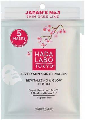 Hada Labo Maski Na Tkaninie Witamina C 5 Sztuk