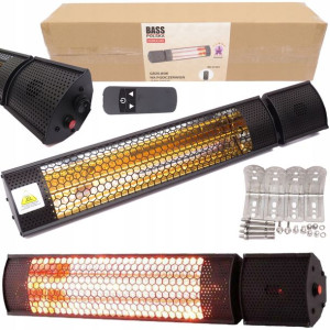 Grzejnik Promiennik Podczerwieni Pilot 230v 2000w