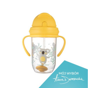 Canpol babies kubek niekapek z rurką i odważnikiem 270ml EXOTIC ANIMALS 6M+