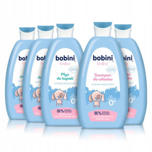 Bobini Szampon Płyn do Kąpieli dla Dzieci 300ml x5