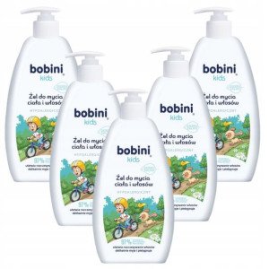 Bobini Żel dla Dzieci do Mycia Ciała Włosów 500ml