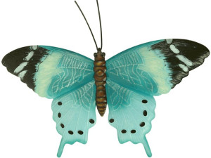 Metalowy MOTYL Dekoracja na ścianę - 35 x 24 x 2cm