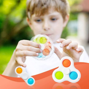 SIMPLE DIMPLE Fidget Spinner 3 ramiona