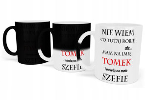 Kubek Magiczny Z Nadrukiem Dla Szefa Na Prezent