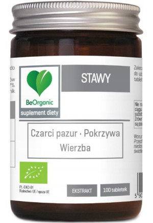 BeOrganic Stawy 100T | ZIOŁOWE WSPARCIE STAWÓW
