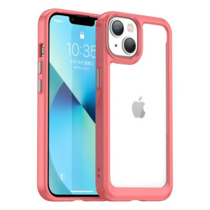 Etui Outer Braders sztywny pokrowiec z żelową ramką do iPhone 14 Plus czerw