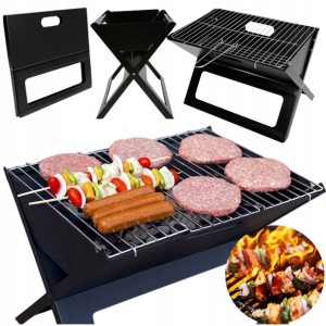 Grill Turystyczny Składany Lekki Węglowy Ogrodowy
