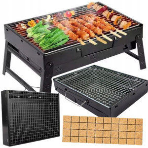 Grill Węglowy Turystyczny Składany Biwakowy Plener