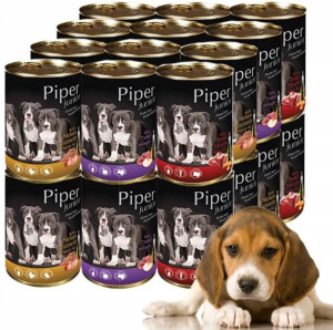 Dolina Noteci PIPER JUNIOR MIX 3 Smaków 24 x 400g