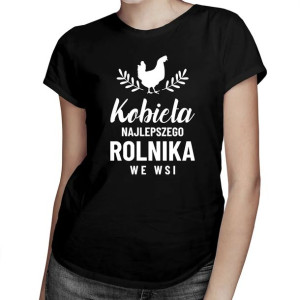 Kobieta najlepszego rolnika we wsi koszulka dla żony rolnika walentynki