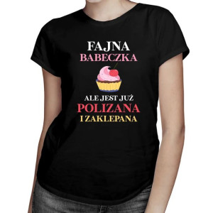 Fajna babeczka ale już polizana i zaklepana zabawna koszulka na walentynki