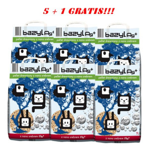 Bazyl Ag+ Pellet Drewniany 5x7l +7l GRATIS