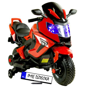Motor na akumulator dla dzieci 2 x 45 pompowane koła skóra