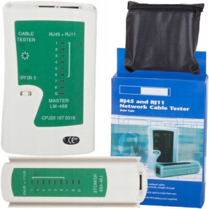 Tester Do Kabli Sieciowych Sieciowy Rj45 Rj11 Etui