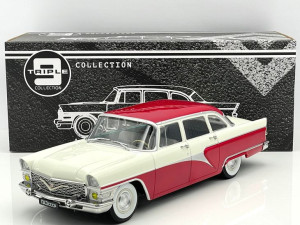 GAZ 13 Seagull 1959 Red/White Triple9 1:18