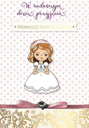 Książeczka 3dv Album Komunijny - Pamiątka Komunii Dla Dziewczynki
